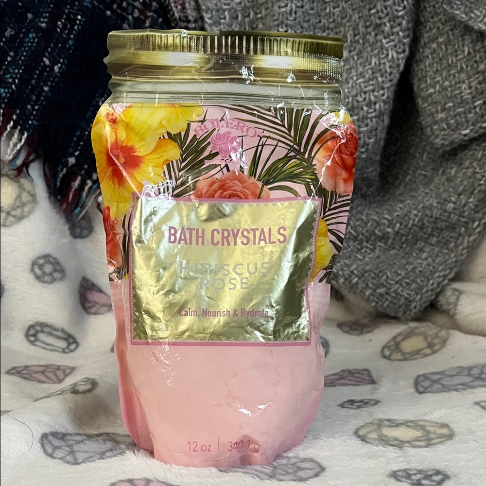 FREE w/ $10+ PURCHASE: Bolero Beverly Hills Hibiscus Rose Bath Crystals